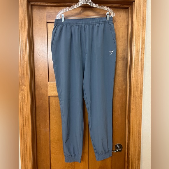 Gymshark Pants - Gymshark Gray-Blue Training Woven Joggers Pants Size XL